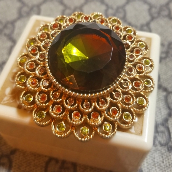 COROCRAFT 1960s Wildflower Line Brooch - Picture 6 of 8